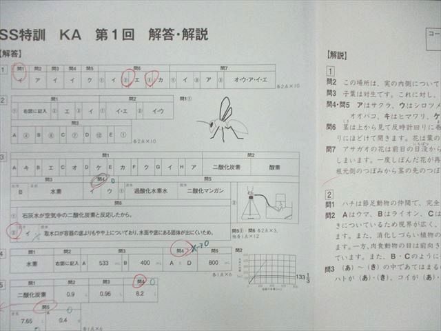 SAPIX 小6 サピックス 開成コース SS特訓 KA 第1回～第11回 理科 【全 