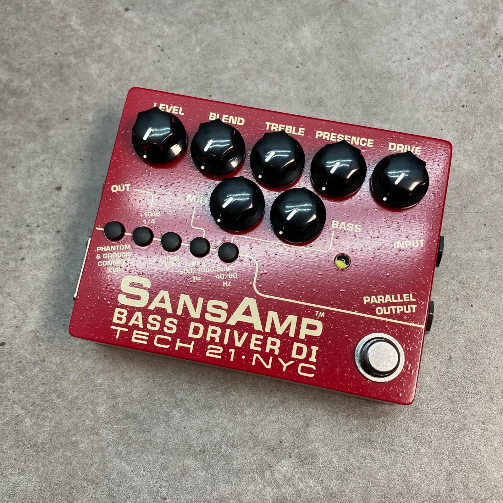 三重本店 楽器 TECH21 | テック２１ テックトェンティーワン エフェクター SANSAMP BASS DRIVER DI V2 Vermilion 472
