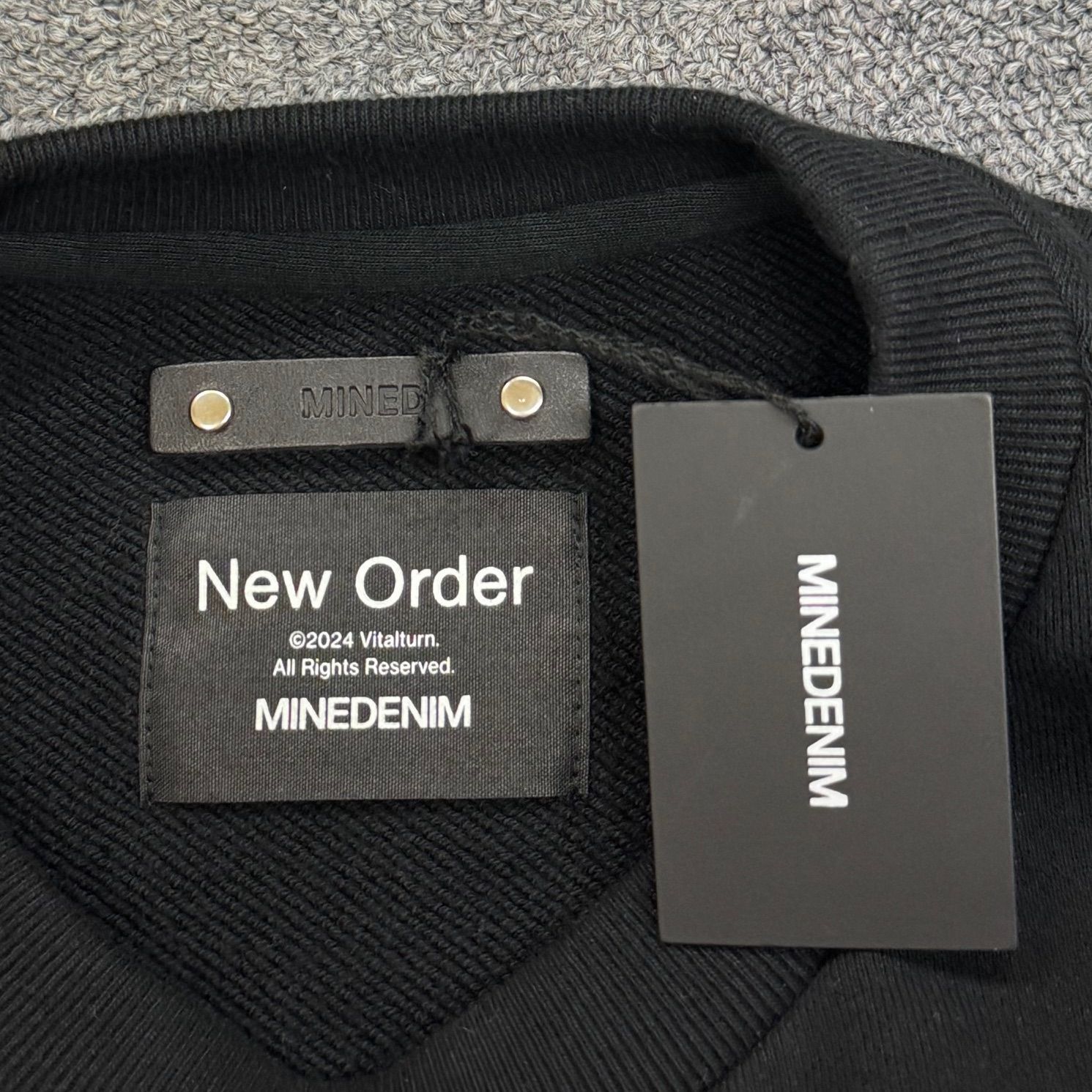 参考上代30800円 未使用品 MINEDENIM × New Order Technique Crewneck 
