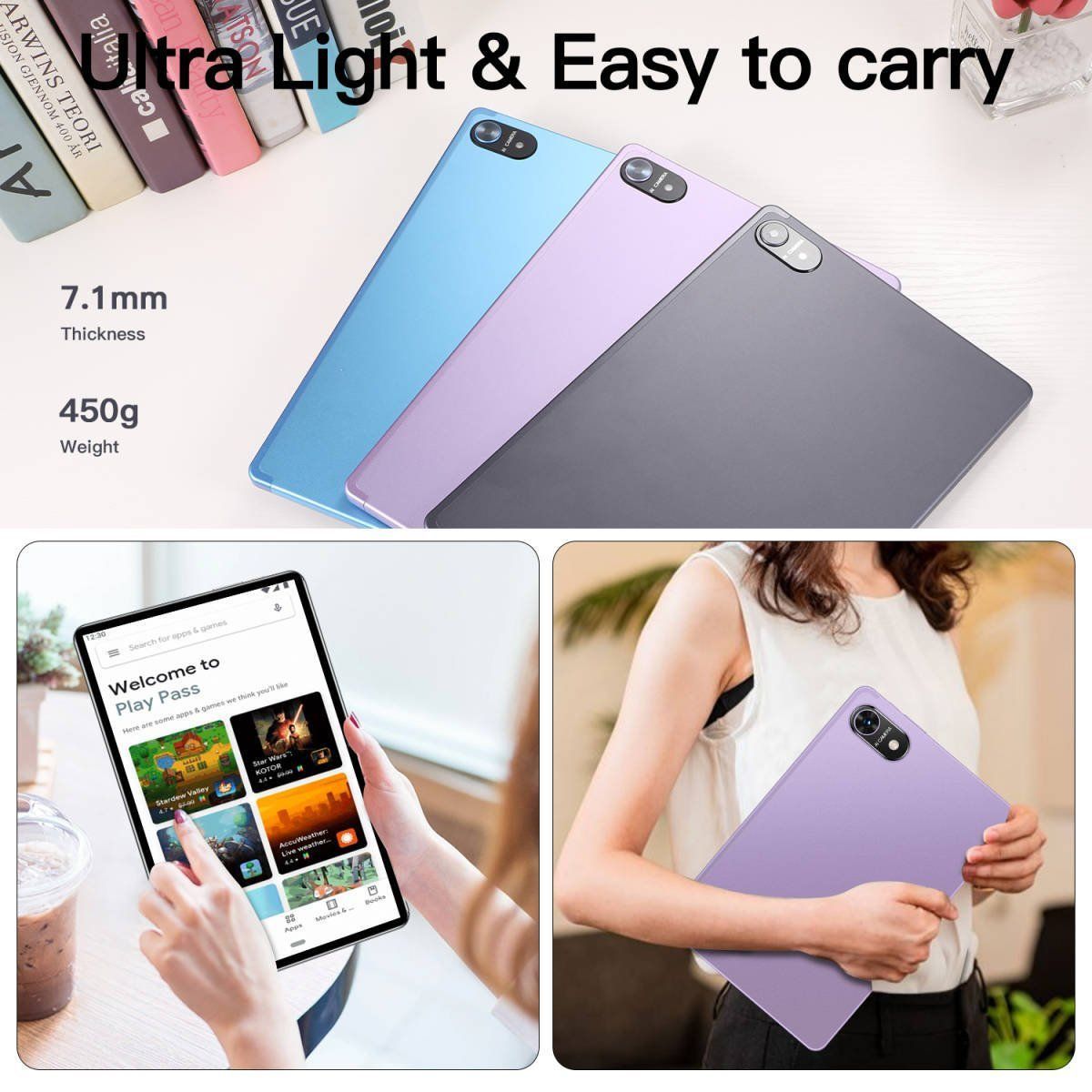 新品登場 タブレット 8+128GB 10インチ Android 13.0 Wi-Fi