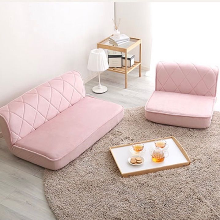 大人かわいい 1人掛け ダイヤモンドソファ【Chammy】 座椅子 