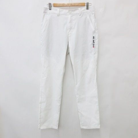 アンパスィ ゴルフウェア ストレッチ パンツ ホワイト 白 サイズL