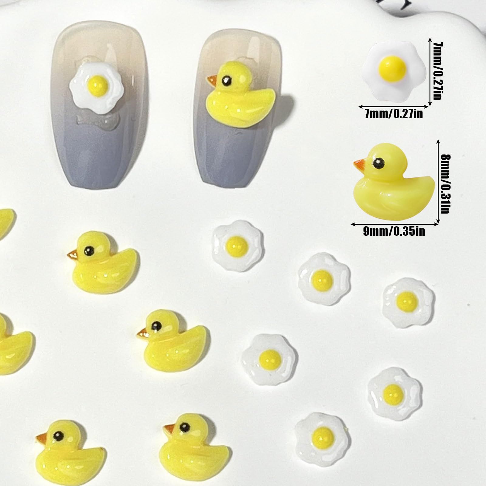 アヒルネイルパーツ　オーダーページ 新品 ネイルパーツ アヒル 動物 100個セット 3d 立体 可愛い おしゃれ