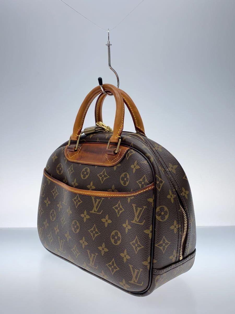 LOUIS VUITTON 2)ボーリング・ヴァニティ(ドーヴィル)_モノグラム・キャンバス_BRW PVC ブラウン ハンドバック - メルカリ