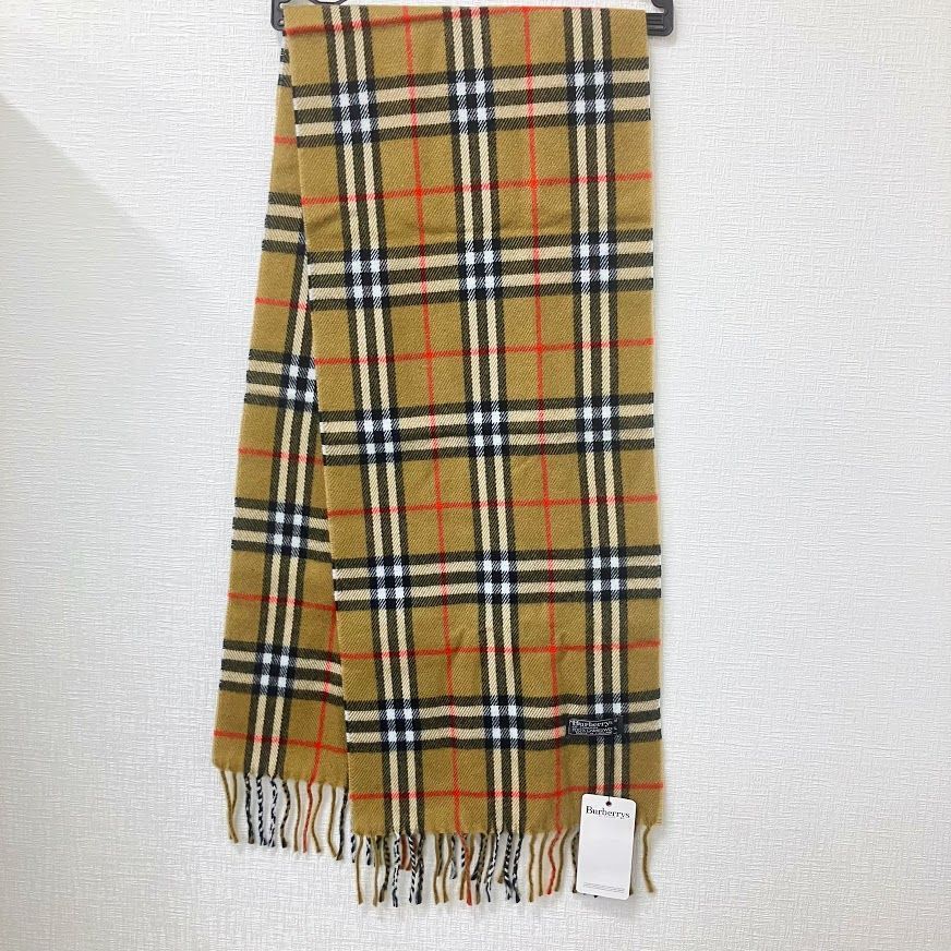 〇 Burberry バーバリー ノバチェック ウールマフラー タグ付き