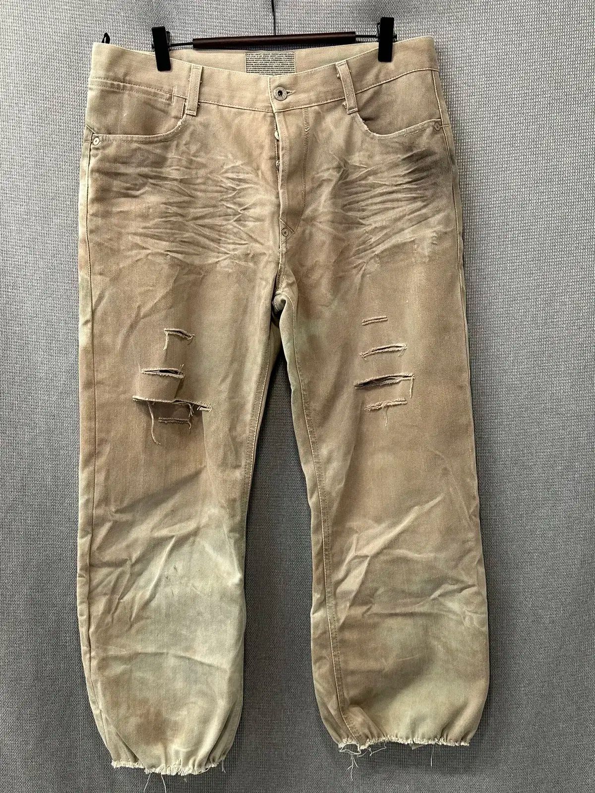 E ー PLAY ダメージ ウォッシング パンツ