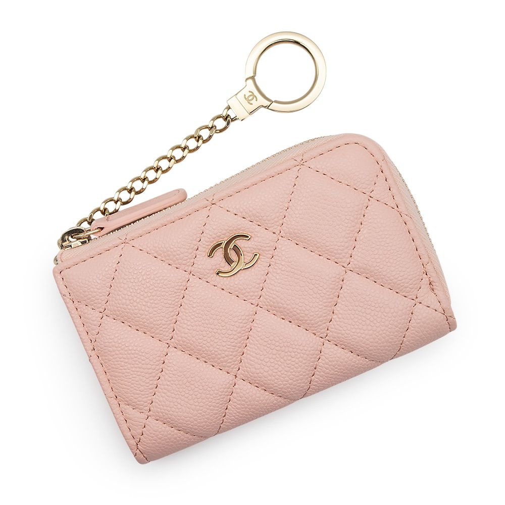 【タイムセール　CHANEL キャビアスキン　　キーリング付きコインケース 楽天市場】【8/20限定・最大2万円OFFクーポン配布中】CHANEL
