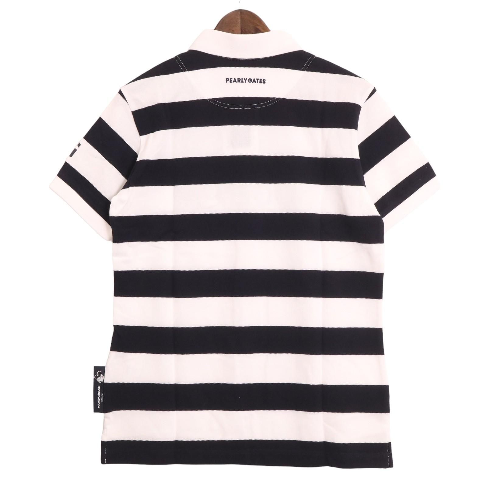 PEARLY GATES ミッキーマウス ポロシャツ サイズ5 中古 メンズ パーリーゲイツ PEARLY GATES 半袖ポロシャツ 3(S) 白