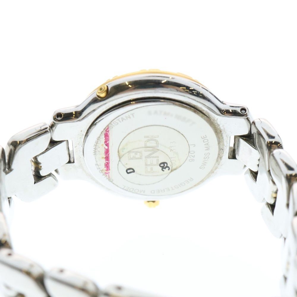 FENDI 920J レディース腕時計 デイト　QZ FENDI 920J Silver & Gold Quartz Watch Working | eBay
