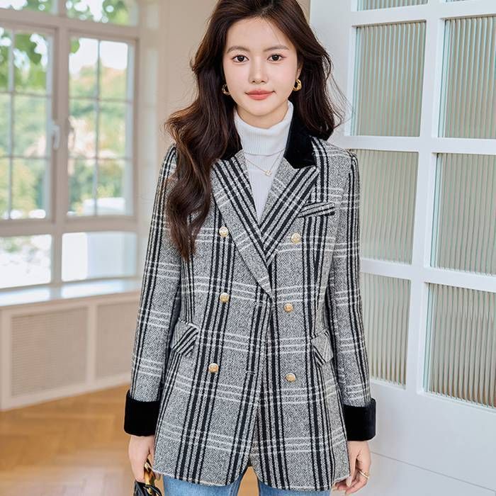 todayful Wool100% Check Jacket 36 todayfulウールチェック