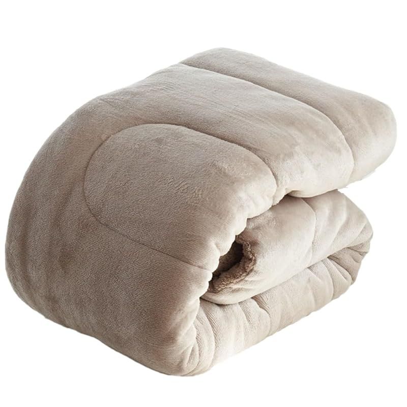 新品　毛布 寝袋 【包まれる毛布】 寝袋毛布 クーシェ 約80×180cm 広げると160×180cm グレーベージュ 筒状 あったか とろける 冬用 掛け毛布 ふとん 寝具 ルームシュラフ キャンプ 車中泊 洗える
