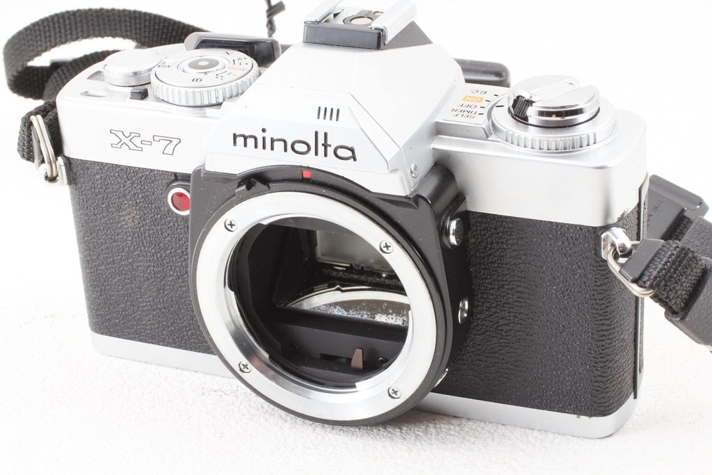 ジャンク Minolta ミノルタ X-7 シルバー MD ROKKOR 50/1.7 一眼レフ