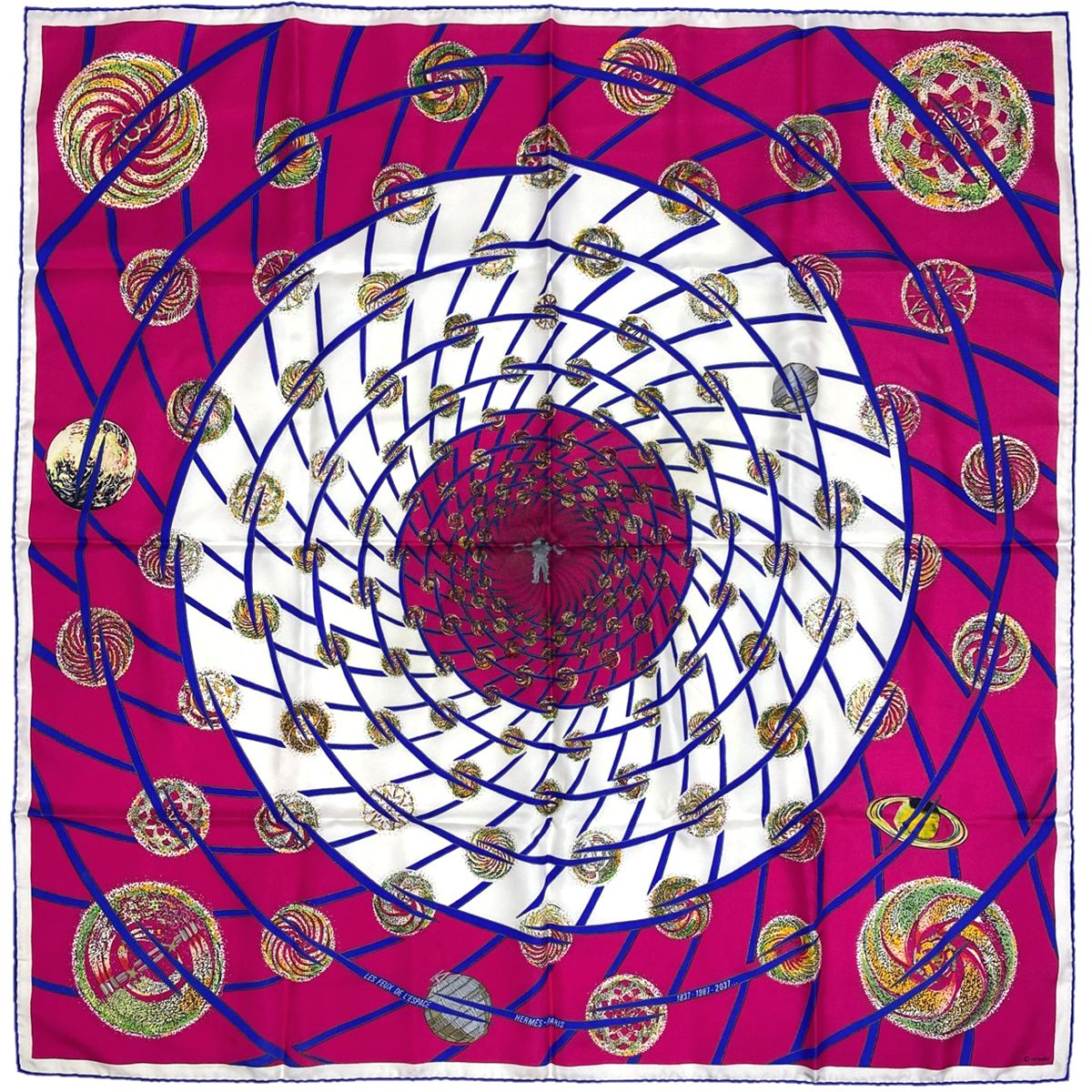 エルメス エルメス 宇宙の花火 LES FEUX DE L'ESPACE カレ90 HERMES