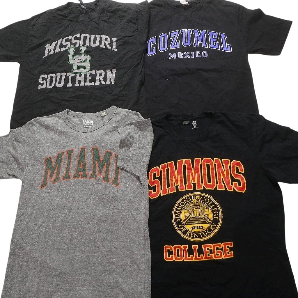 アンテナ部材まとめ売り 古着卸 まとめ売り カレッジ 半袖Tシャツ 16枚セット (メンズ M