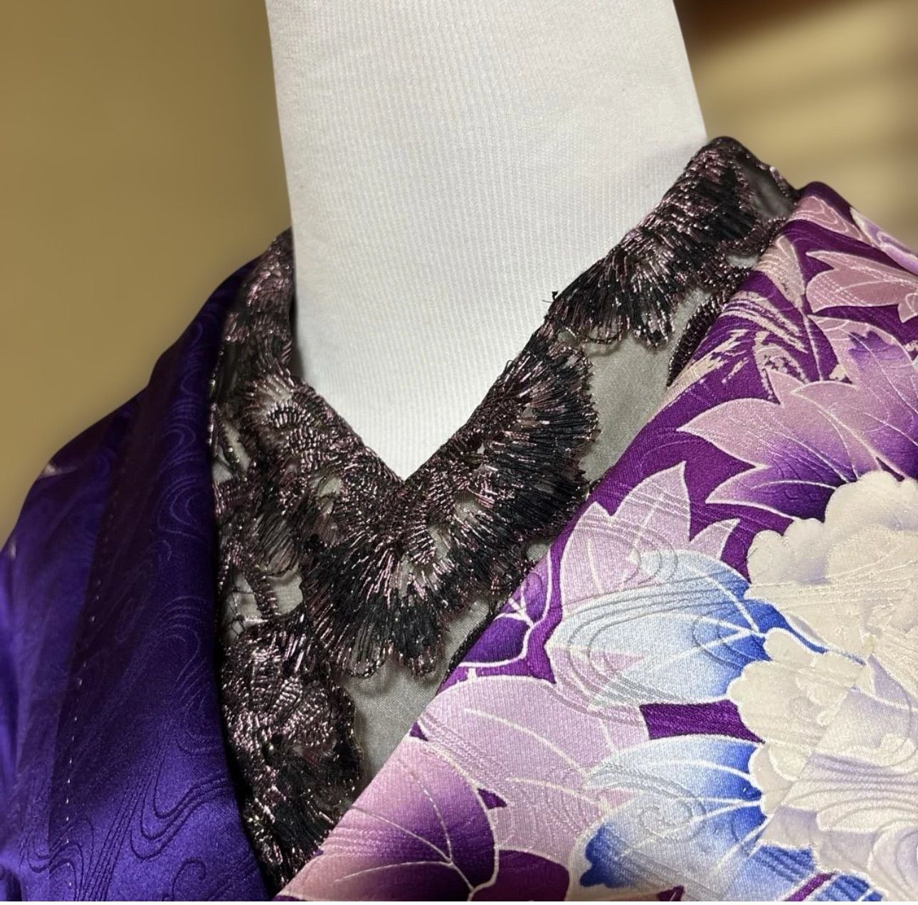 正絹 振袖 成人 美品 袷 正絹 振袖 フルセット 振袖イブニング / Elegant Silk