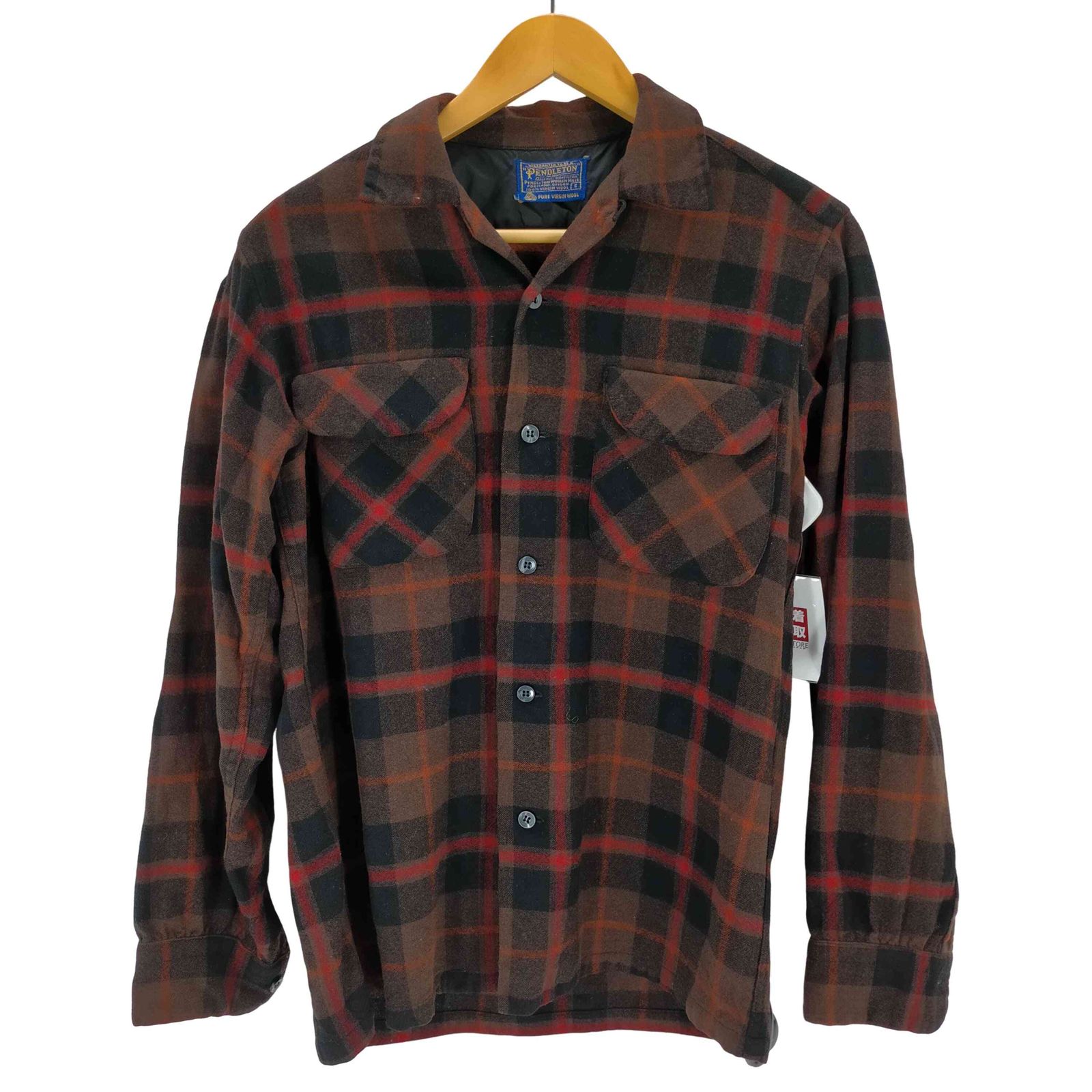 ペンドルトン PENDLETON オープンカラー ウールチェック