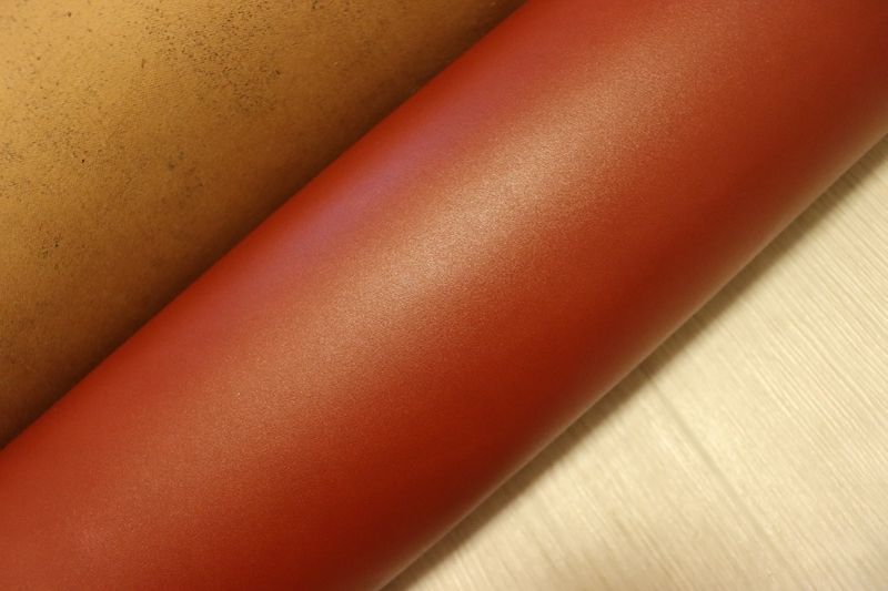キャメル 150ds ヌメ革 バッファロー革 インド レザー スムース加工 半裁 一枚革 レザークラフト 革 皮 本革 diy 生地 材料