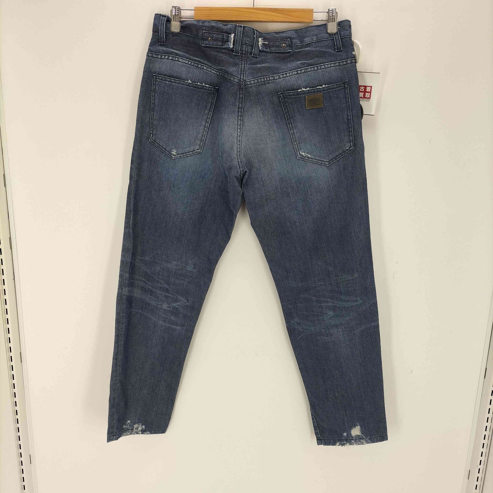 ドルチェアンドガッバーナ DOLCE&GABBANA ダメージ加工 ジップ