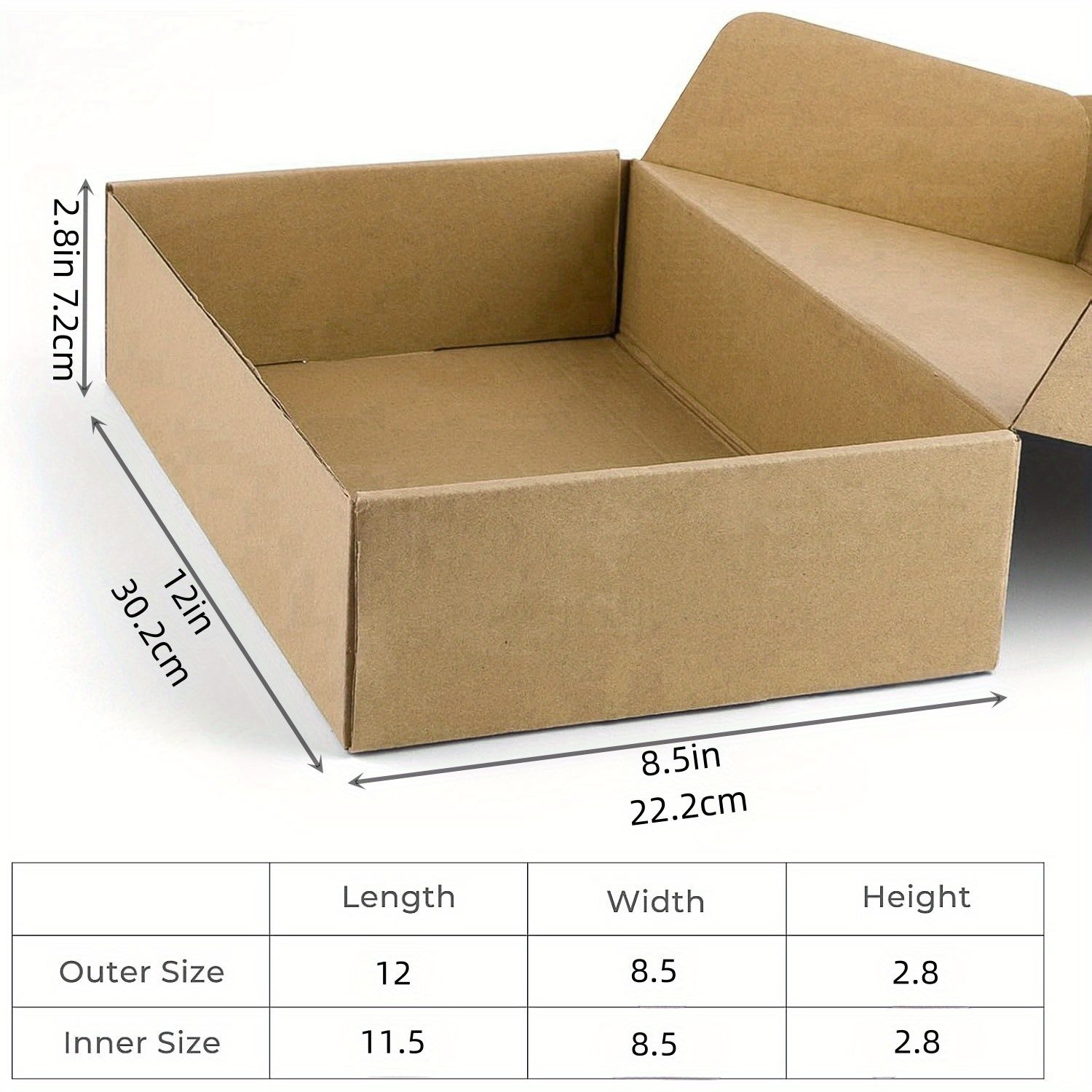 30.48*20.32*7.11cm 特大波形段ボール箱メーラー - ビジネスパッケージング ギフト クラフト製品用の頑丈な配送ボックス - ハロウィン クリスマス 新年のギフトボックス