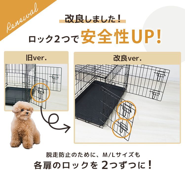 【Mサイズ】ペットケージ 犬 Mサイズ ペット 折りたたみ ケージ 小型犬 カゴ 簡易ケージ 犬用 猫用 ドッグケージ キャットケージ ペットゲージ ペット ゲージ 犬 猫 移動用 サークルケージ 室内用 屋内用 PT0017
