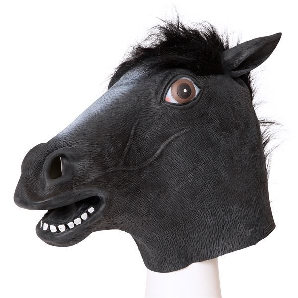 コスプレ衣装/コスチューム】ラバーマスク 黒馬 メルカリShops