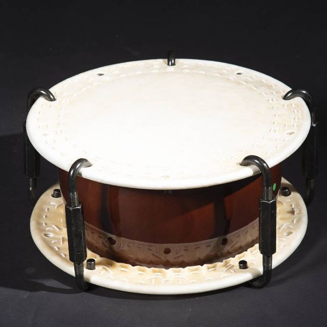 在庫限り 締太鼓 並附 ターンバックル締 竹集成胴 ECO