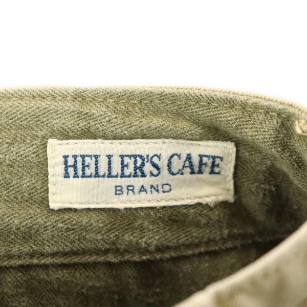 ヘラーズカフェ チノパンツ W30 ベージュ HELLER'S CAFE ワークパンツ