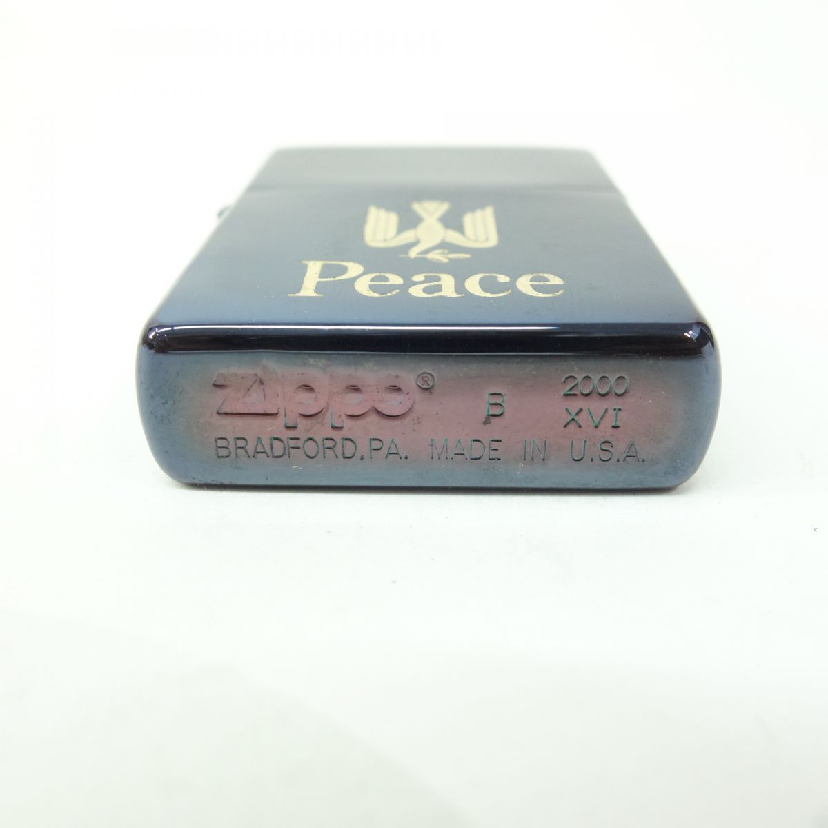 Zippo ジッポー Peace ピース 2000年 オイルライター ※中古 - メルカリ