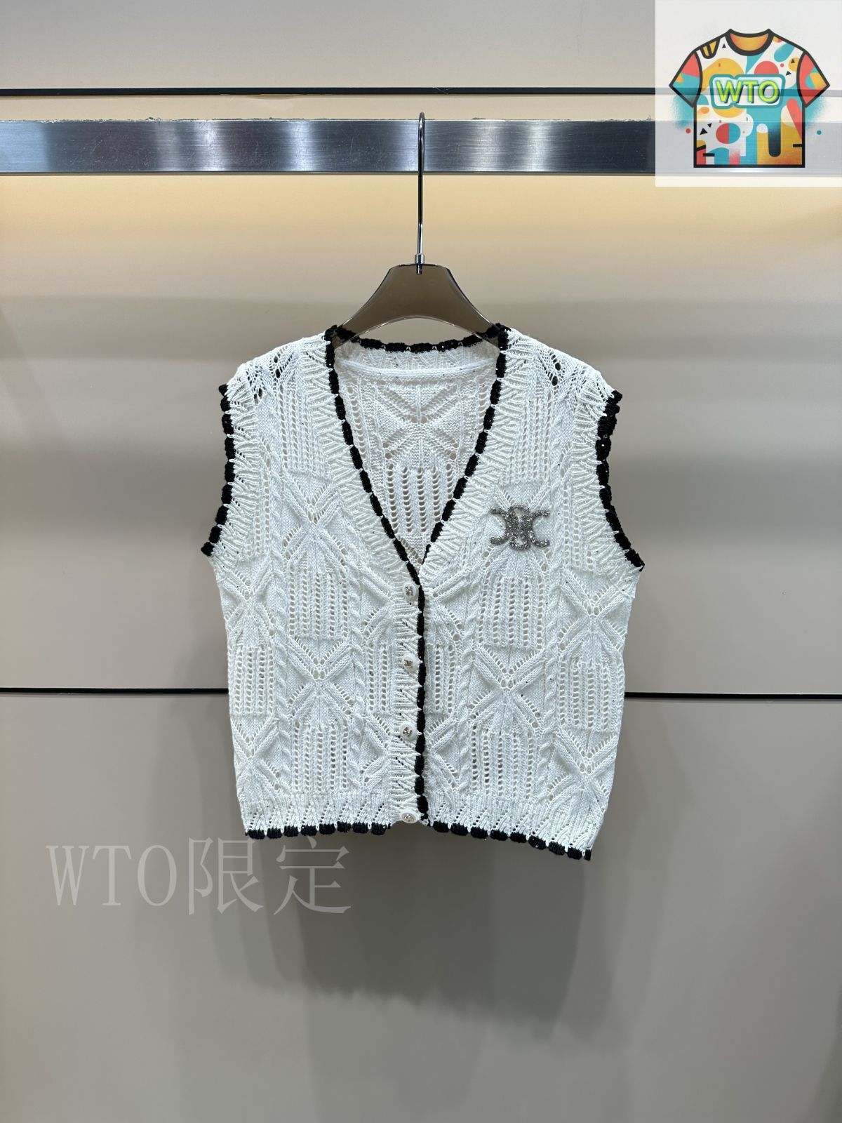 今日特価】Celine 25 夏季 工芸デザイン ニットベスト - メルカリ