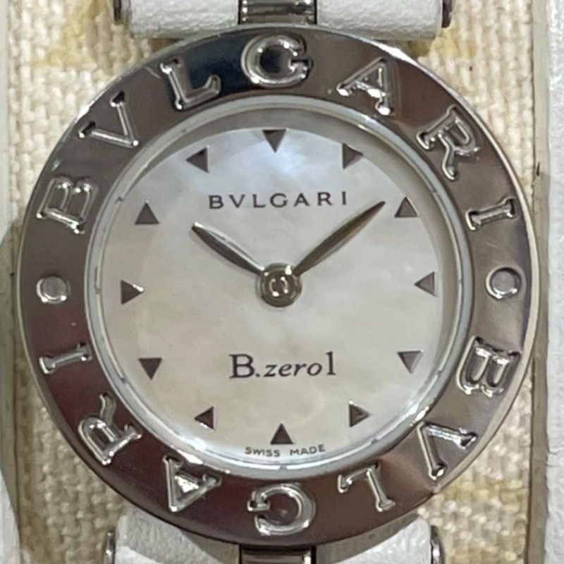 【B-zoro】BVLGARI ブルガリ 時計 ホワイトシェル ブルガリ BVLGARI B-zero1 ホワイトシェル BZ22MAN5 ホワイト SS
