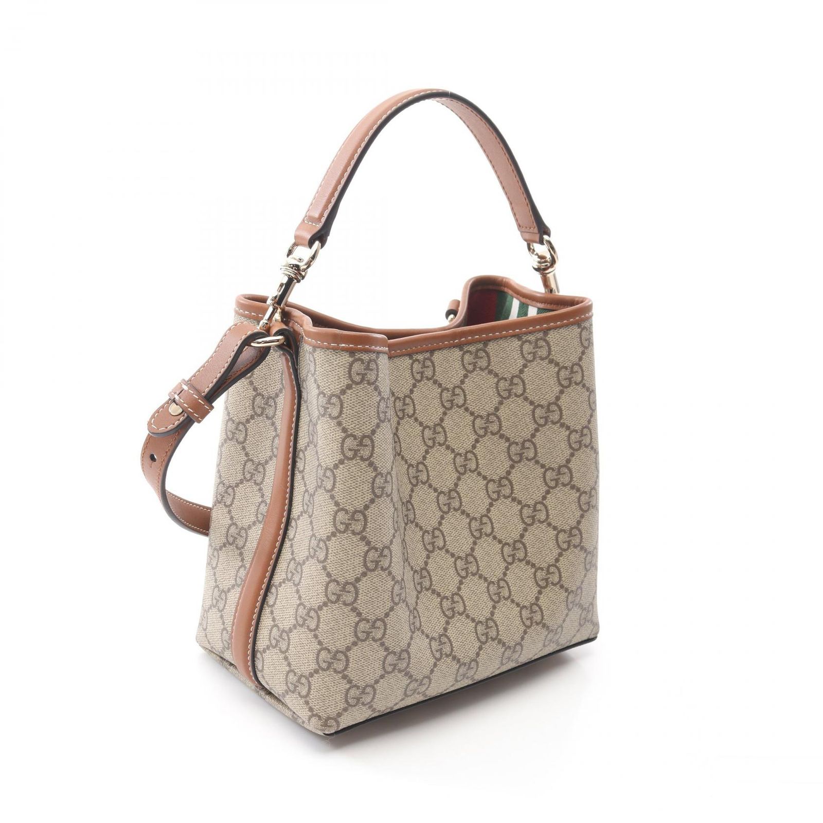 GUCCI グッチ GGエンブレム スモール バケットバッグ ハンドバッグ 