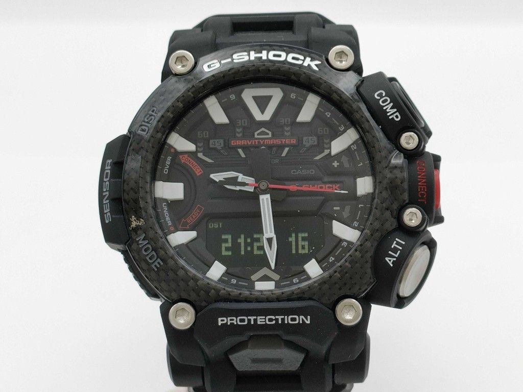 CASIO カシオ 時計 GSHOCK MASTER OF G AIR グラビティマスター GRB2001AJF ブラック カーボン 樹脂 メンズ 超