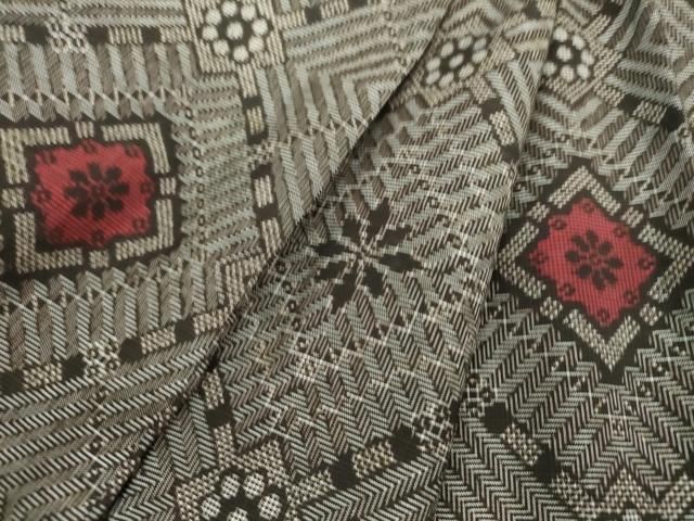 平和屋着物○本場大島紬 龍郷絣 花菱文 正絹 逸品 DAAQ3411ps - メルカリ 