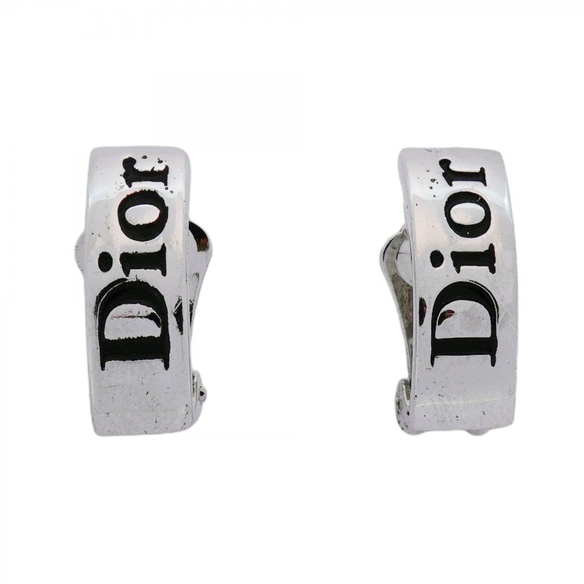 5jmb0329 クリスチャンディオール イヤリング ディオールロゴ メタル シルバー レディース