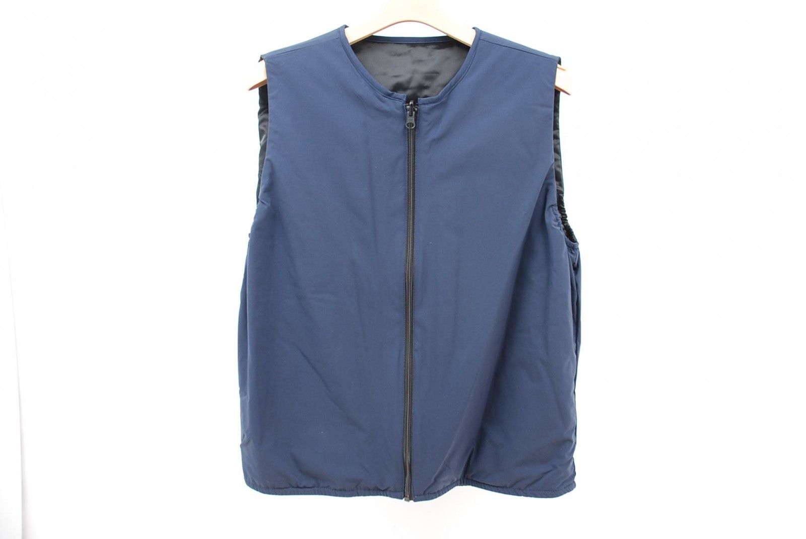 le coq sportif - coco 中古 ルコックスポルティフ le coq sportif メンズ ブルゾン L 黒×青×白 長袖アウター 中綿インナーベスト付き  幾何学柄 le coq sportif - coco 中古 ルコックスポルティフ le coq