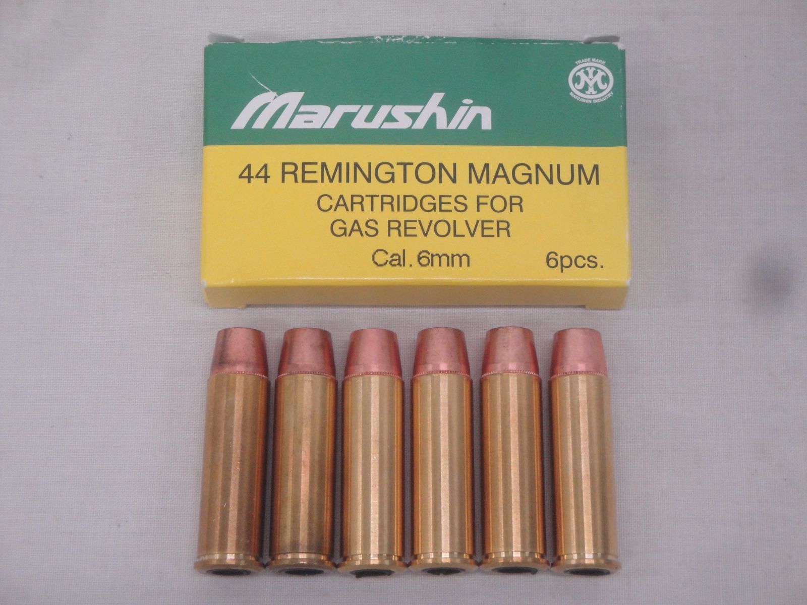 マルシン 44マグナム用 6mmBB スペアカートリッジ 6発セット 現状品 Marushin 44 REMINGTON MAGNUM ガスガン