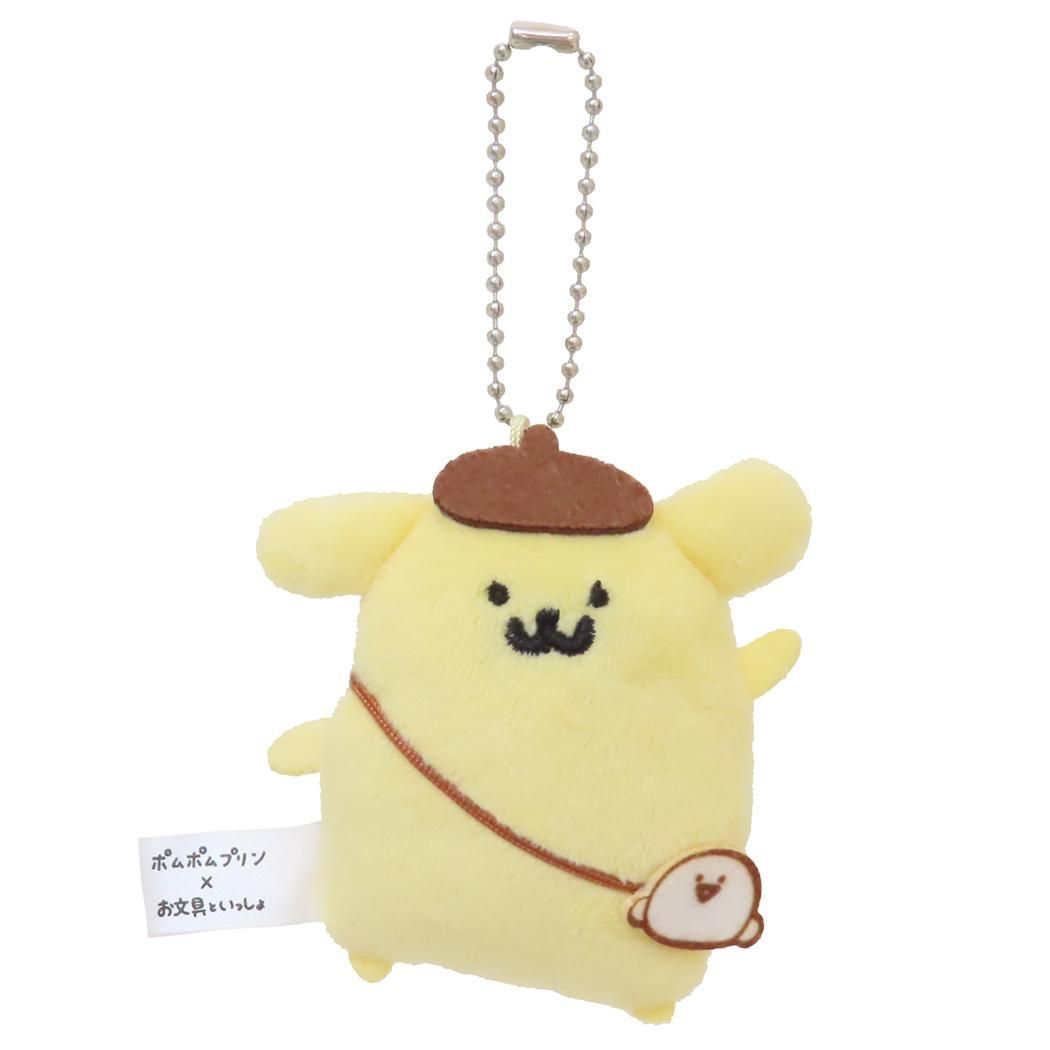 ポムポムプリン ボールキーチェーン マスコット ぬいぐるみ ポムポム