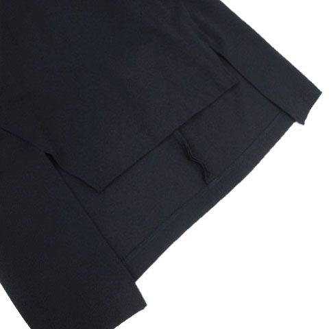 ヘリンドットサイ HeRIN.CYE Ponte balloon sleeve tops 530GSM80-0400 カットソー 五分袖 テールカット ネイビー 紺 F レディース ヘリンドットサイ HeRIN.CYE Ponte balloon sleeve tops