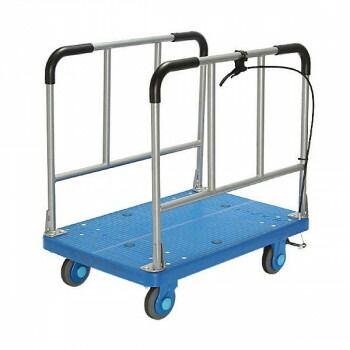 静音台車 長尺物運搬車 ハンドストッパー 最大積載量300kg PLA300-W-HS