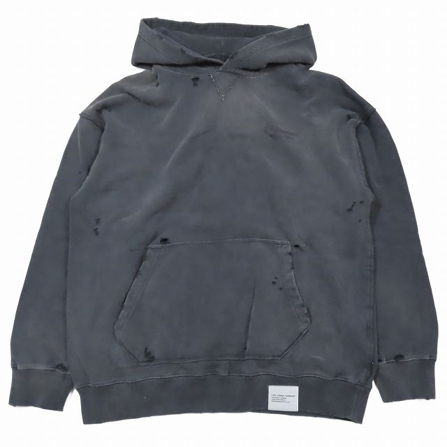 24AW ネイバーフッド NEIGHBORHOOD SAVAGE SWEAT HOODIE LS サベージ加工 スウェット パーカー 長袖 プルオーバー カットソー M 黒 ブラック 242OKNH-CSM02/8 メンズ