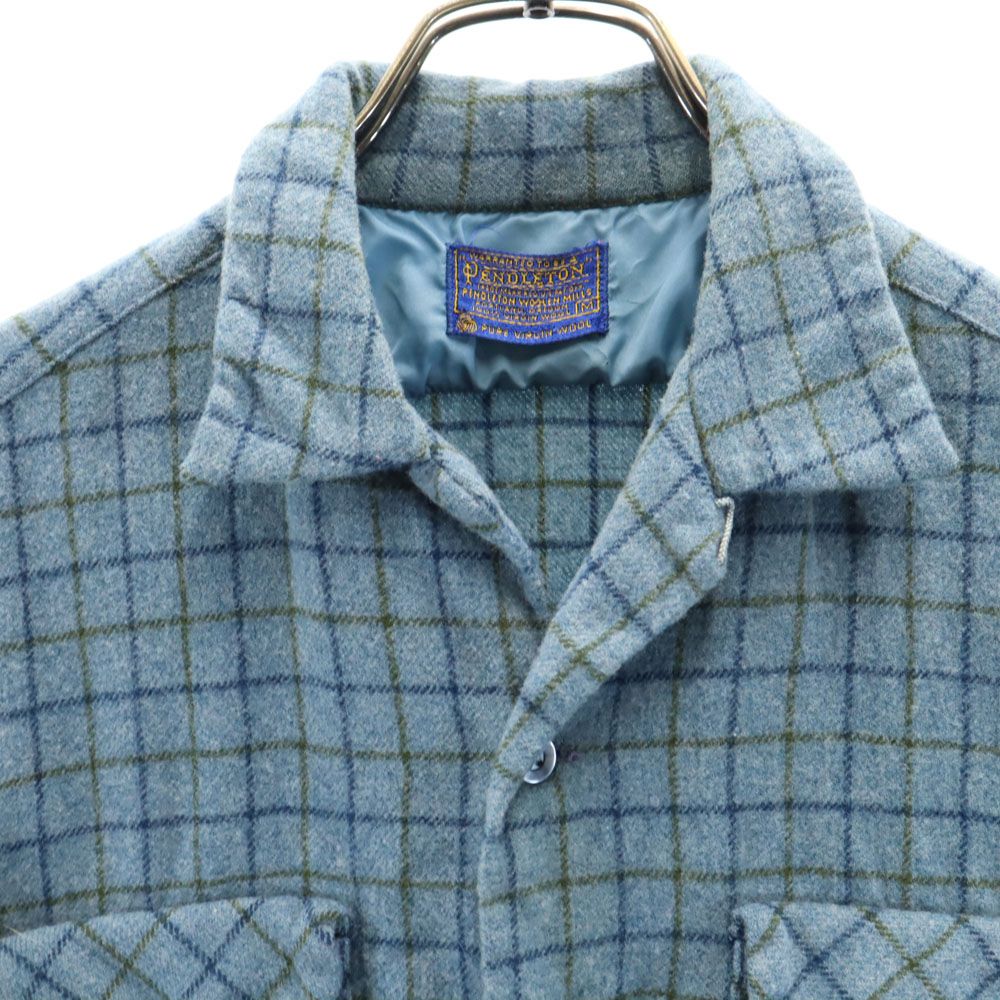 ペンドルトン 60s 70s ウールブレンド ヴィンテージ 開襟シャツ 