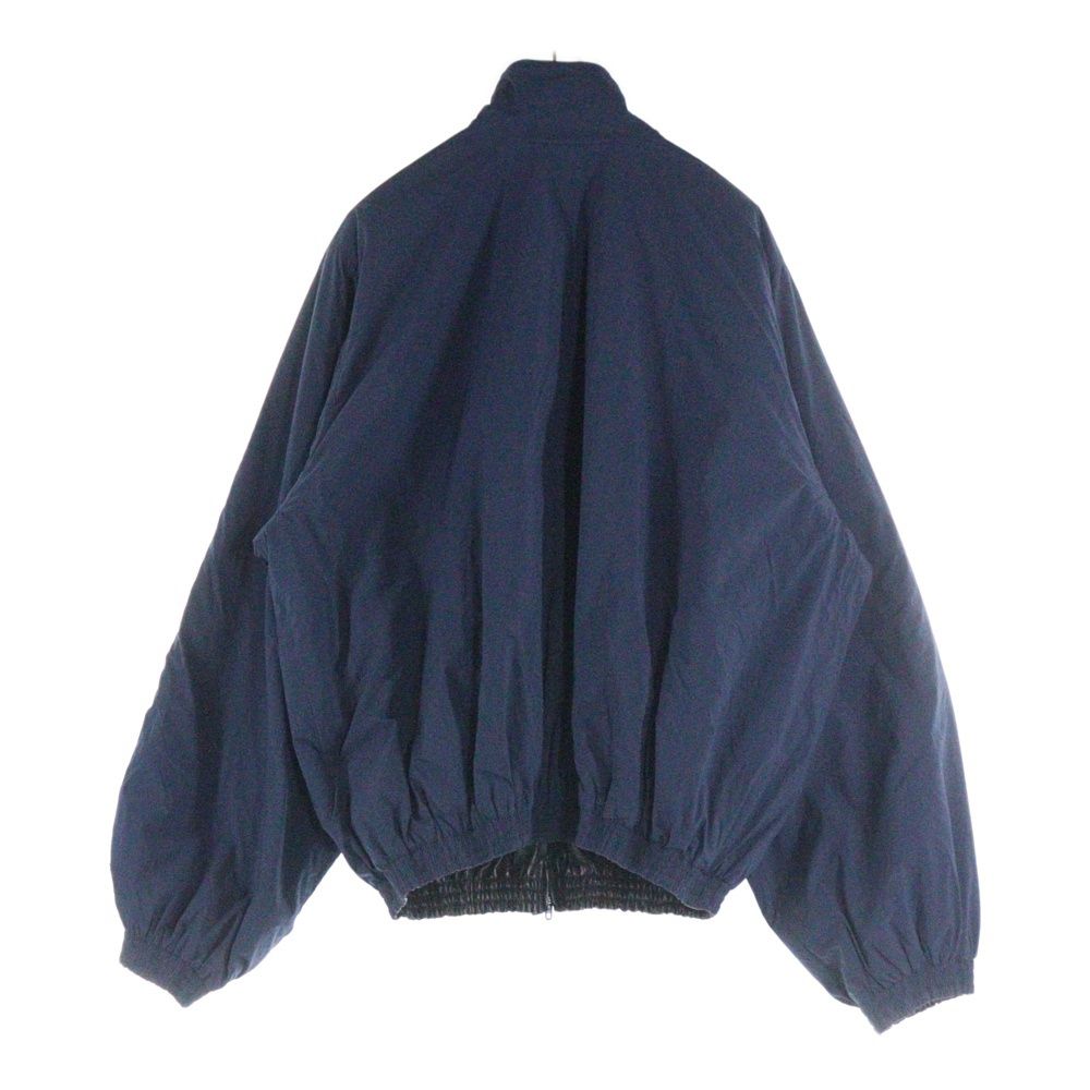 BALENCIAGA バレンシアガ 24AW スポーツアイコンロゴ リバーシブル レザー ナイロン トラックジャケット ブラック ネイビー 808809 TR032