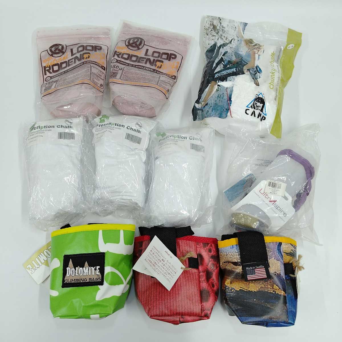 [10点セット] DOLOMITE チョークバック 3点 ソイル LOOP RODENO カンプ チョーク UltrAspire ハンドボトル クライミング ボルダリング 登山 10点セット] DOLOMITE チョークバック 3点 ソイル LOOP RODENO