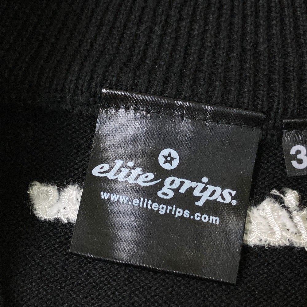 elite grips ハーフジップ ブラックセーター Amazon | [エリートグリップ] ジップアップセーター ゴルフ