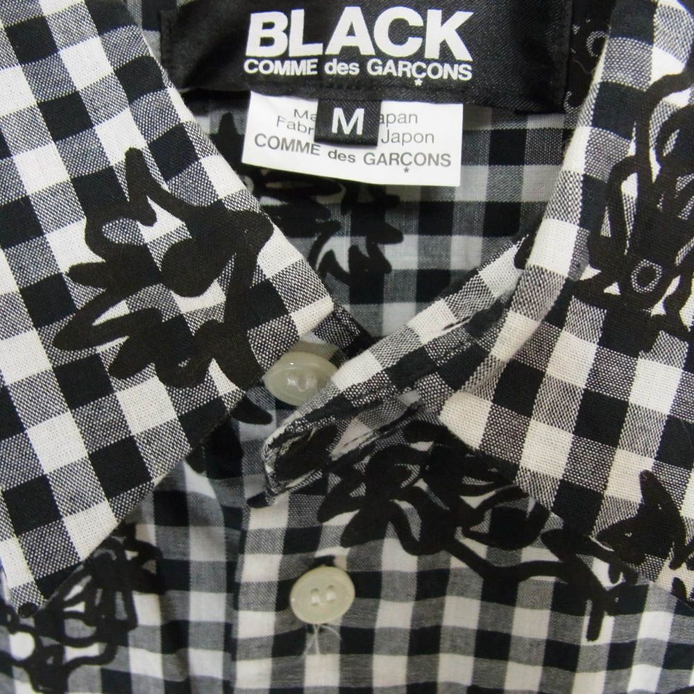 BLACK COMME des GARCONS ブラックコムデギャルソン 1M-B008 ギンガム