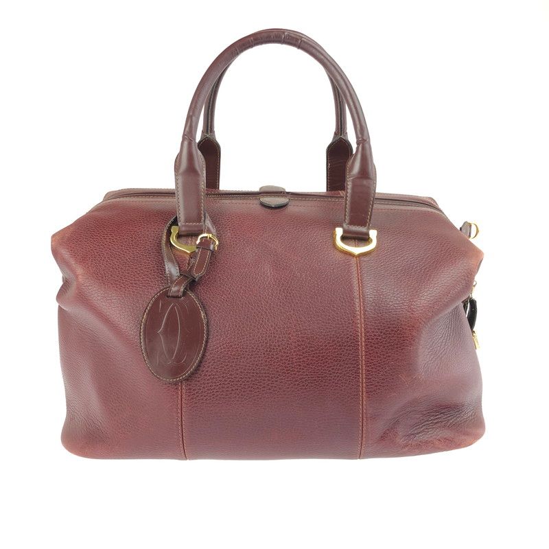 品 CARTIER カルティエ MUST LINE BOSTON BAG マストライン ボストンバッグ カバン 180-250518-hi-11-tag