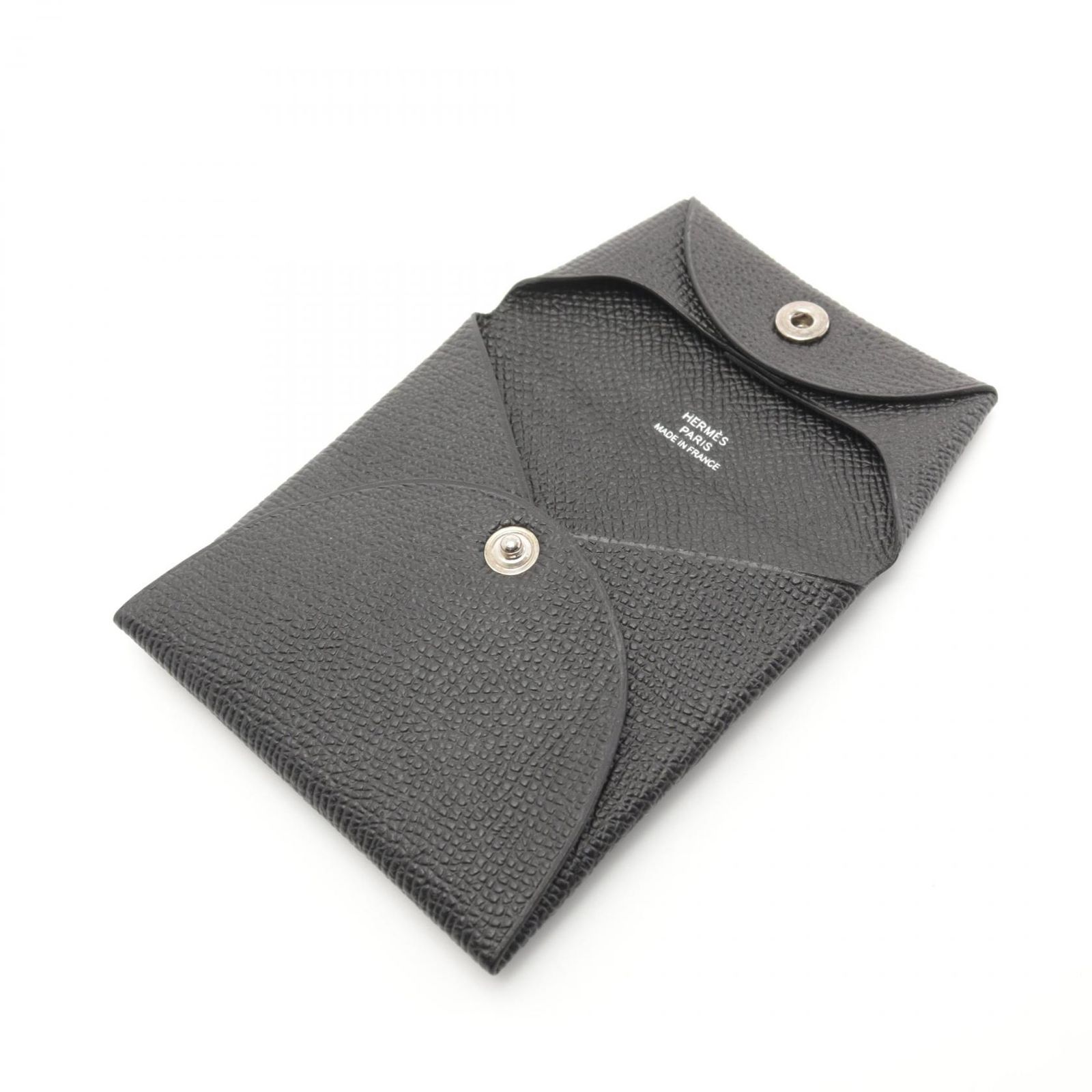 エルメス HERMES コインケース バスティア ブラック レザー バスティア