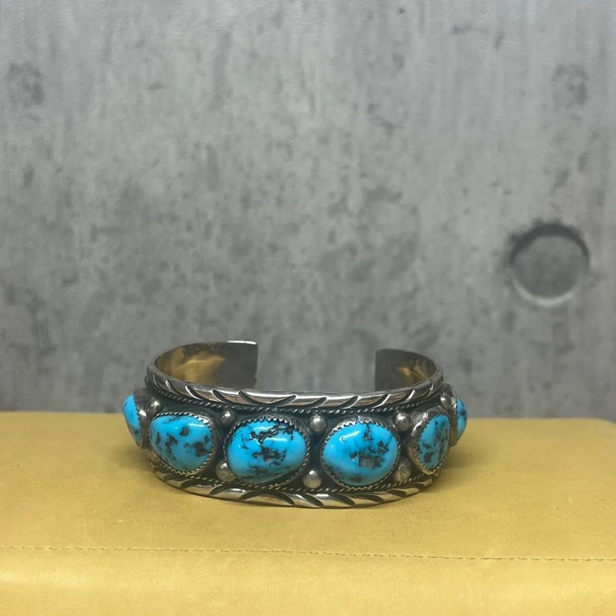 NAVAJO lester ortiz 7連 バングル シルバー Sterling