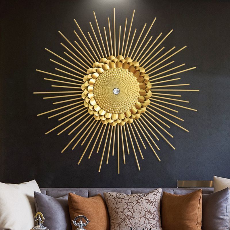 北欧風のラグジュアリー壁掛け装飾品 太陽型