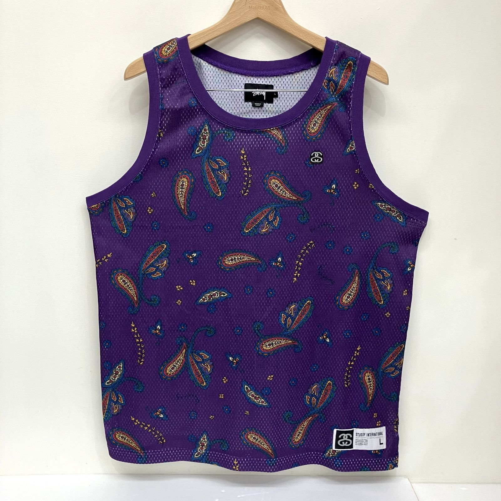 【希少】Stussy ペイズリー柄 タンクトップ Lサイズ 希少】Stussy ペイズリー柄 タンクトップ Lサイズ トップス
